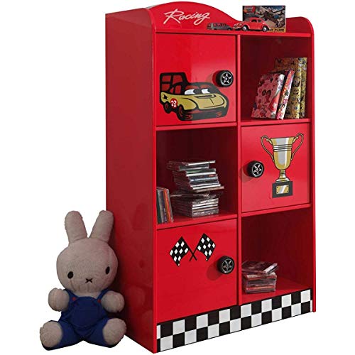 \'Autobett scbi120r Schrank rot MDF 42 x 76 x 133 cm