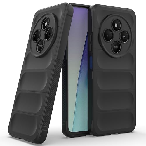 Image of Zapcase Back Case Cover for Poco M7 5G | Compatible for Poco M7 5G Back Cover | Liquid Silicon Magic Case with Camera Protection | Black