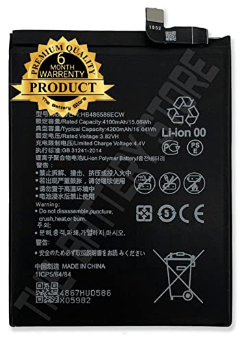 Image of THE BATTERY STORE Orignal HB486586 Battery FOR Huawei Mate 30 /Mate 30 Pro /P40 Lite /HB486586ECW 4200mAh 3.82V 15.66Wh Bulk Battery WITH 6 MONTHS WARRANTY AND HIGH CAPACITY BATTERY BACKUP (FOR Huawei Mate 30 /Mate 30 Pro /P40 Lite)