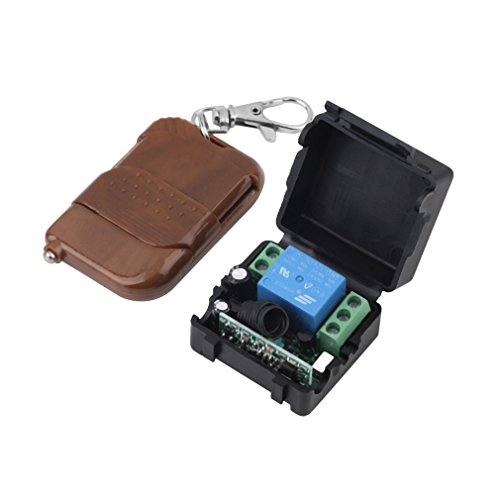 O'plazaDc 12V 10A Relay RF Wireless Remote Control Receiver Momentary Switch (12V 1 Channel)
