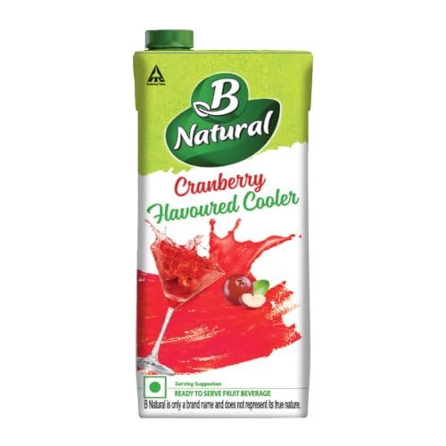 Image of B Natural Cranberry Juice, Vitamin C & E, 1 litre