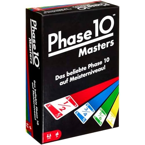 KOSMOS 680596 Die Crew - Mission Tiefsee, kooperatives Kartenspiel, für 3 bis 5 Spieler, mit Variante für Zwei Personen, Gesellschaftsspiel, Nachfolgerspiel des Kennerspiel des Jahres 2020 Die Crew 2 Mattel Games FPW34 - Phase 10 Masters Kartenspiel, Geeignet für 2 - 6 Spieler, Spielzeit ca. 60 - 90 Minuten, ab 7 Jahren (Titelbild kann variieren)