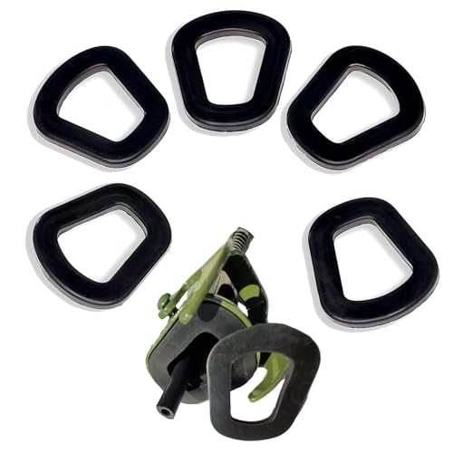 5 PCS Jerry Can Gaskets, 20 Liter Automobile Oil Drum Sealing Gasket, NATO Jerry Can Spout Replacement Parts, Rugged Elastomeric Gasket Fuel-Cleaning Seals, Universal for Most Cars (Black)