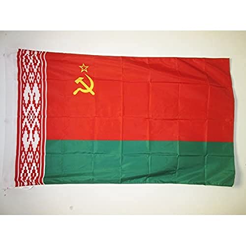 AZ FLAG, Byelorussian Soviet Socialist Republic Flag, 2x3 Ft, Byelorussia SSR Banner with Sleeve, 100% Polyester