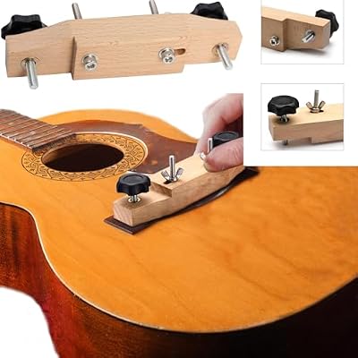 1 Set Solid Maple Guitar Bridge Clamp Guitars Accessory Luthier Tools