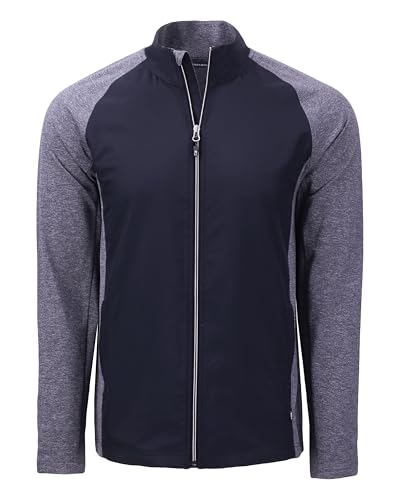 Image of Cutter & Buck Adapt Eco Knit Hybrid Recycled Mens Full Zip Jacket