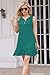 SAUKOLE Sleeveless Tshirt Dresses for Women Casual Fashion Ruffle Hem V Neck Dress Summer Sundress with Pockets