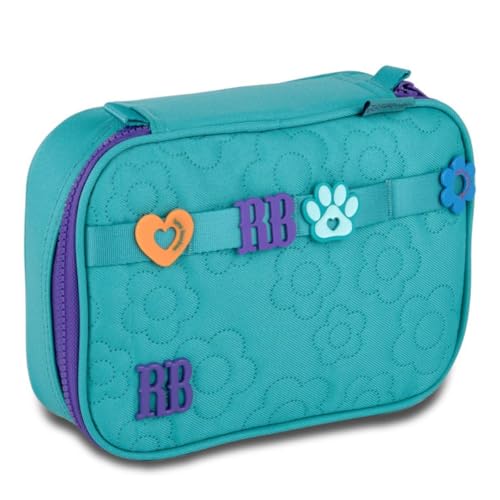 Estojo Box Rebec Bonbon RB Flower Power Organizador Espaçoso (Verde)