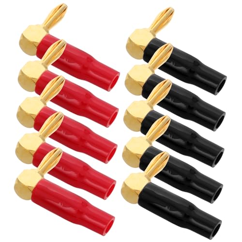 Conector banana para sistema de sonido de altavoz compatible con cable de altavoz de cobre