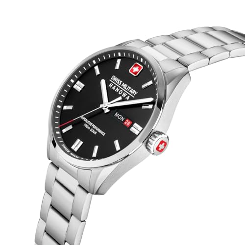 Image of Swiss Military HANOWA Roadrunner MAXED Black Round DIAL Analog Watch for Men SMWGH0001601
