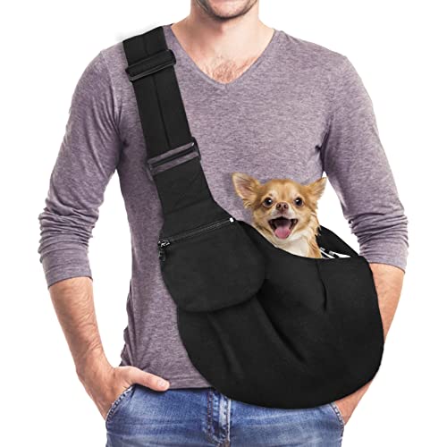 AOTWAN Puppy Sling Dog Carrier - Black