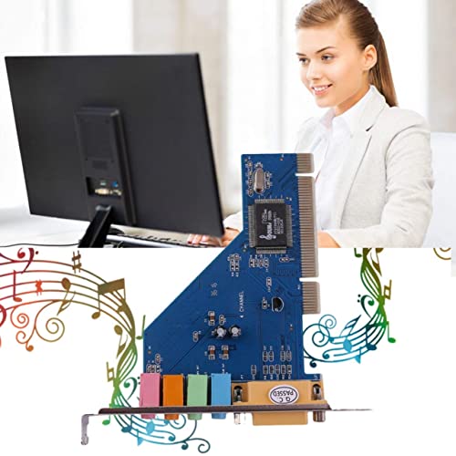 XIKKART PCI-E PCI Express 5.1 Channel 3D Audio Stereo Internal PCI 4 Channels Digital Sound Card 5.1 Solid Capacitors CMI8738 Chipset Expansion... - Image 3