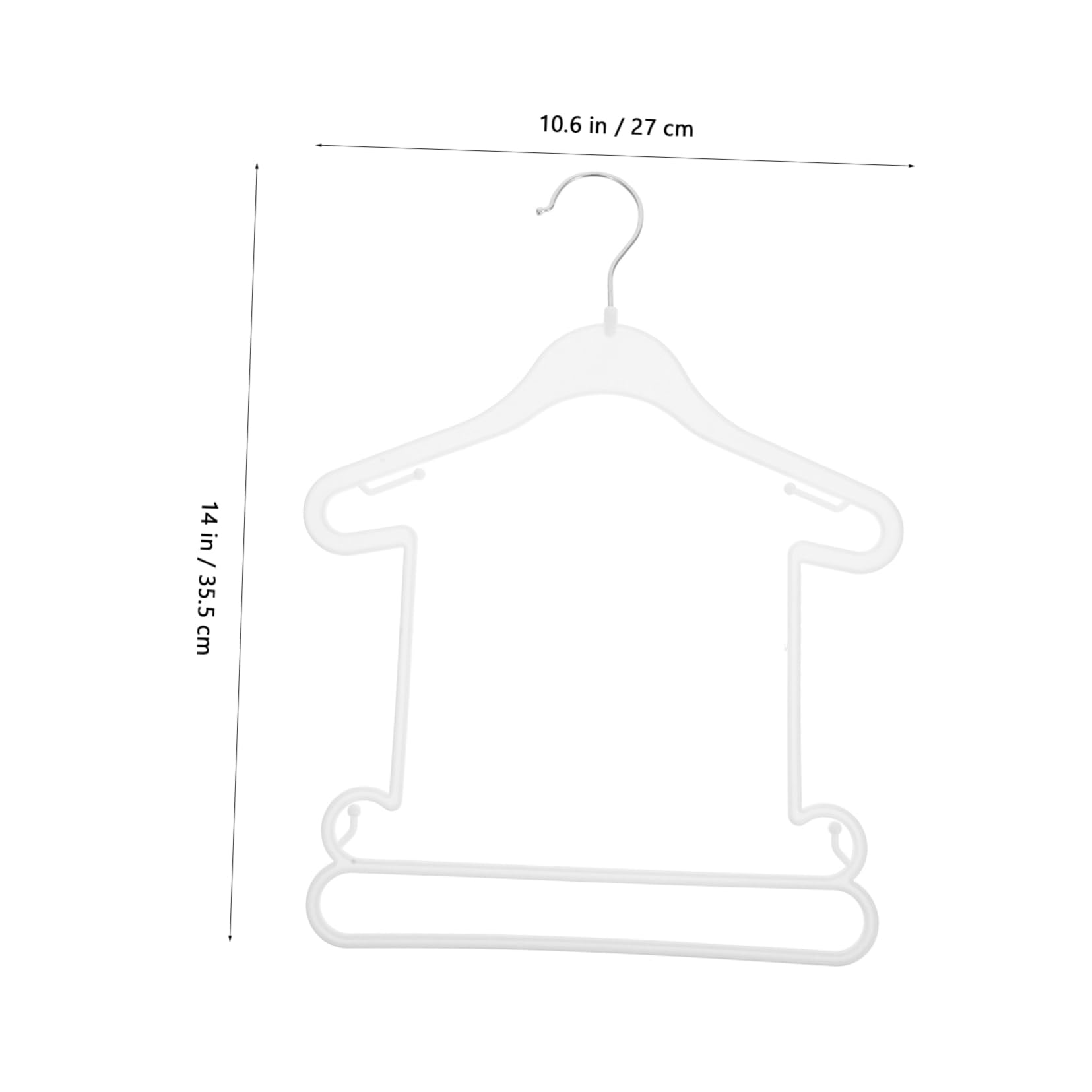 Garneck 10pcs Baby Coat Hangers Space-Saving Plastic Boys and Girls Hangers Newborn to Children Laundry Drying Rack for Baby Clothes