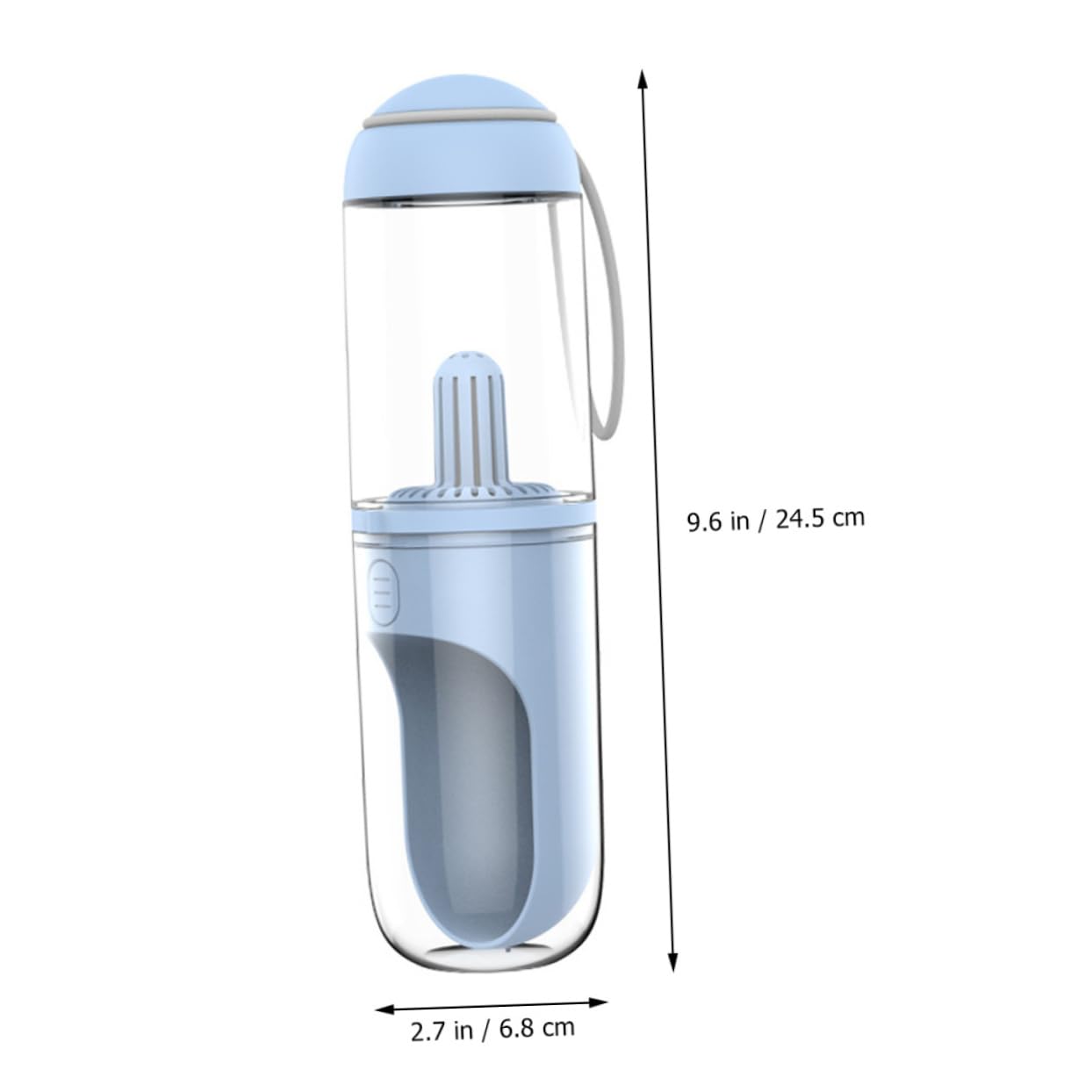 WOONEKY Borraccia Portatile per Cani e Gatti da 330ml, Apertura Ampia e Uso Mano, per Uscite e Passeggiate