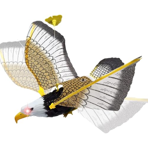 電動飛ぶ鳥キャットトイ - 光音搭載 インタラクティブ猫用玩具, 吊り下げ式 電子シミュレーション, 運動促進 ジャンプ練習 狩猟本能刺激 | 室内飼い猫の遊び運動ストレス解消グッズ