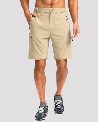 Image of G Gradual Men's Hiking Cargo Shorts 9 inch Quick Dry Lightweight with 4 Pockets