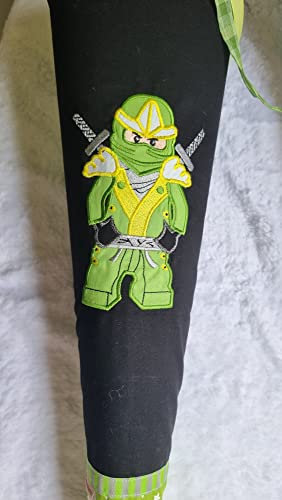 Ninja Schultüte aus Stoff Zuckertüte mit Namen