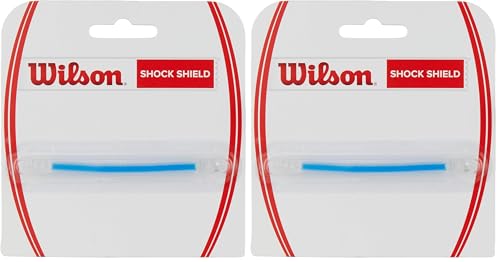 Wilson Shock Shield - Antivibrador Raqueta, Color Azul, Talla NS (Paquete de 2)
