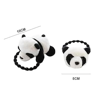 確認用699円　パンダ　ヘアゴム2個 白黒モノトーン　ギフト　韓国　ぬいぐるみ 31C7yGCd5kL.jpg_BO30,255,255,