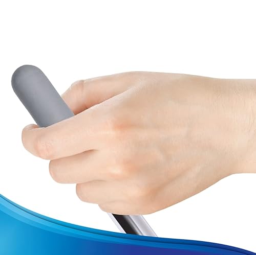 Rehabilitation Advantage Replacement Rubber Tips For Wheelchair Brake Handle Extensions - Pair, Gray #TOP6