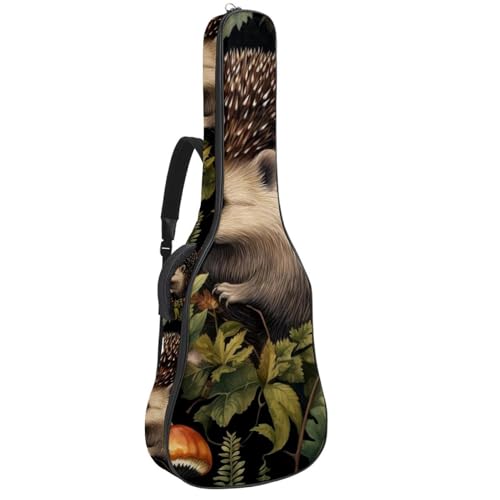 Sac pour guitare acoustique étanche motif hérisson multicolore pour modèle 101/104/106 cm