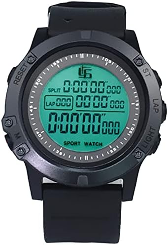 Firelong Sports Referee Watch Football Soccer Game Coach Referee Timer with Stainless Steel Buckle & Referee Whistle with Finger Grip