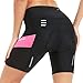 NOOYME Short Cycliste Femme 4D Coussins Rembourrés Cuissard Velo Femme Respirant Shorts de Cyclisme Femme Élastique à Séchage Rapide Short Velo Femme avec Poche pour Cycliste Femme