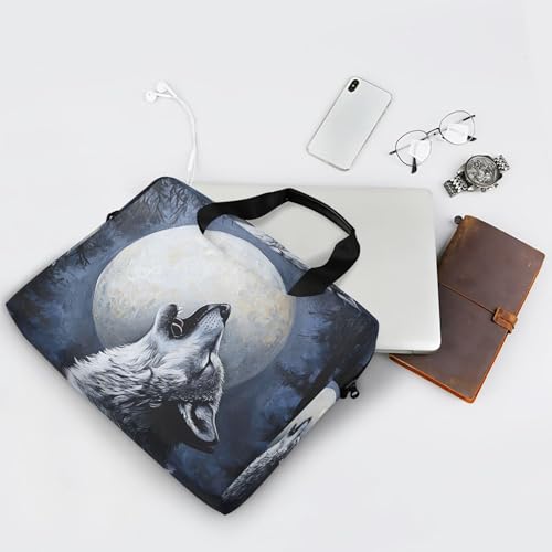 Maletín portátil para laptop ALAZA Wolf Moon 13-15.6 pulg miniatura 7