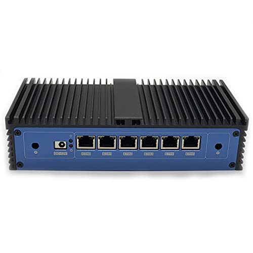 HSIPC Gen7 i7 7500U Firewall Micro Appliance, Mini PC, Nano PC, Router PC(8G 256G) with 6 RJ45, AES-NI,HDMI USB3.0 COM, Compatible for Pfsense Openwrt OPNsense