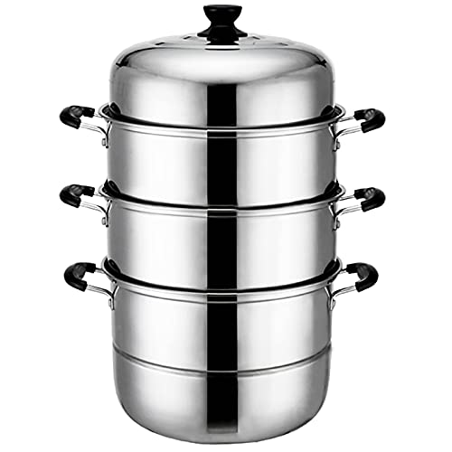 BOGDTF Olla vaporera/Olla de Acero Inoxidable Extra Gruesa, Extra Alta, vaporera, Grande Vaporera, Extra Alta, Extra Grande