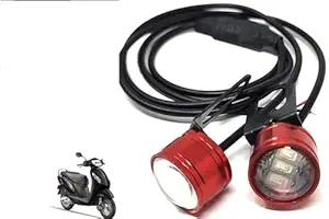 Red Colour 6 Led Strobe Light for Bike | Warning Emergency Police Light | Motorcycle Strobe Light | Compatible with Honda Activa