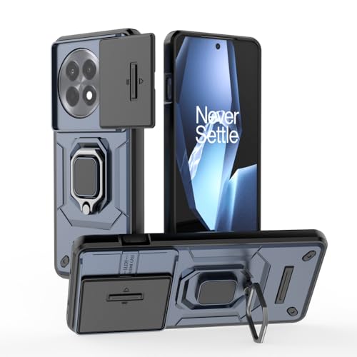 Coque OnePlus Ace 5 bleu avec cache caméra coulissant pour modèle PKG110
