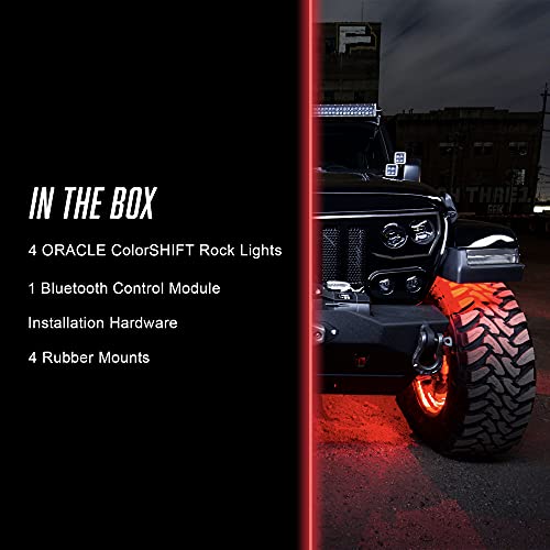 Kit luces LED color Bluetooth para bajo coche 4 pcs miniatura 2