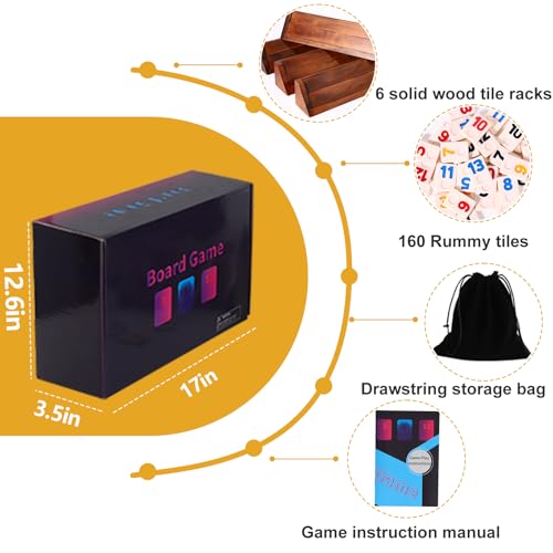 Juego Rummy Cube para 6 jugadores set grande deluxe miniatura 3