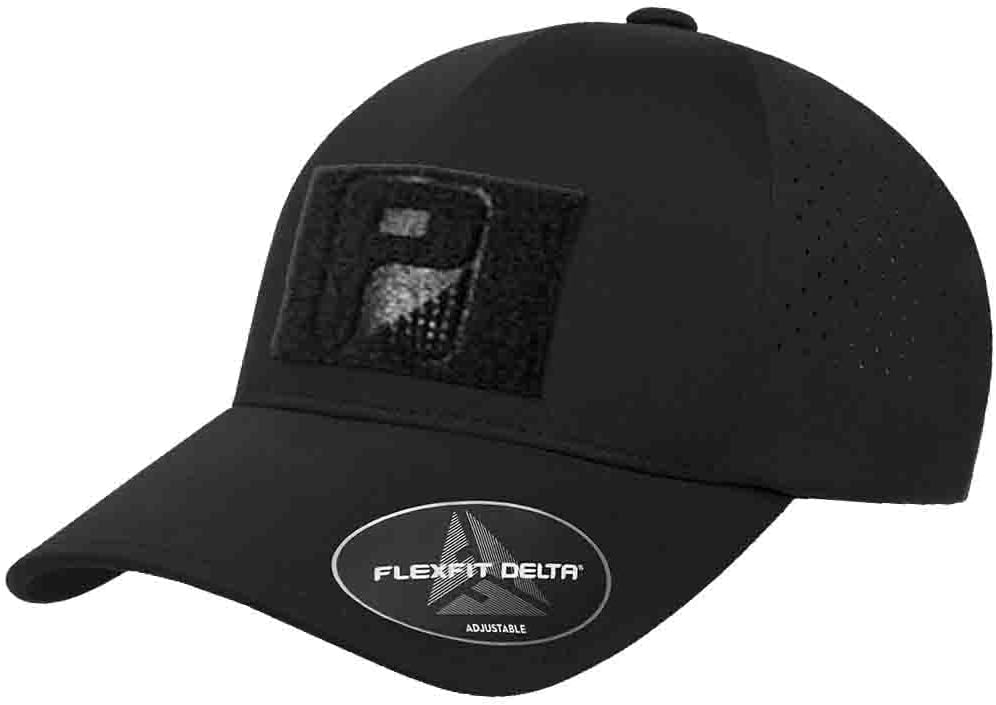 Pull Patch Delta Flexfit + Snapback Hat with Perforation Curved Bill | 2x3 in Loop Surface to Attach Morale Patches