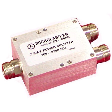 MicroLab/RF Industries - D2-69FN - 698-2700 MHz 2-Way Splitter in-Line N-Female Conns