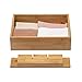 GOBAM Bamboo Closet Drawer Divider - Storage Organizer with 15 Compartments, Drawer Organizer, Storage Box for Belts, Ties, Bras, Briefs, Socks & Jewelry - Natural
