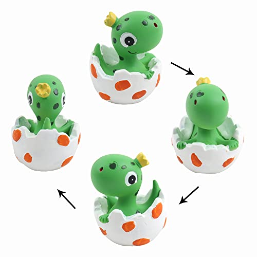 Ercadio 1 Pack 3D Resin Dinosaur Cake Toppers Green New Born Dinosaur Cake Decoration Gender Reveal Dinosaur Cupcake Picks For Jungle Safari Dino Theme Baby Shower Kids Birthday Party Supplies #TOP7