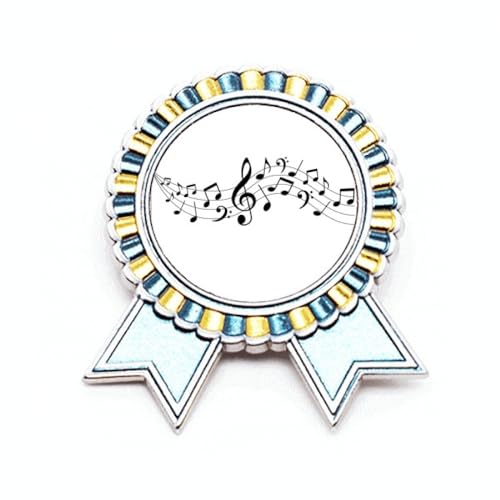 Médaille de vainqueur avec portée à 5 lignes de musique, le cadeau idéal pour musicien