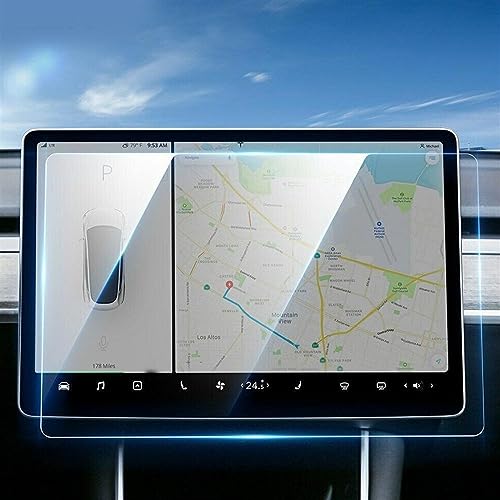 Film protecteur d'écran GPS Tesla Model 3 et Y 2021 en verre trempé haute résistance