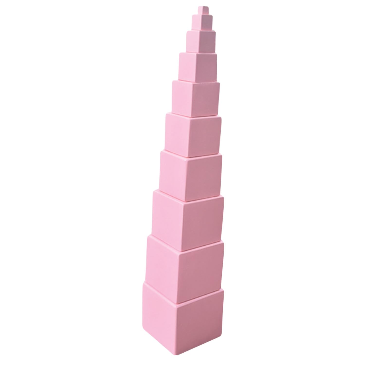 Wooden Mini Pink Tower for Unisex Kids | Wooden Montessori Toy | Wooden Educational Toy |