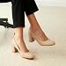 Imagen de DREAM PAIRS Zapatos Tacón Bajo Mujer,Desnudo-PU