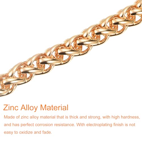 uxcell Iron Flat Chain Strap, 47" Handbag Chains Accessories Purse Chain Straps with Toggle Clasps for Shoulder Bags Cross Body DIY, Gold Tone by uxcell - Image 4