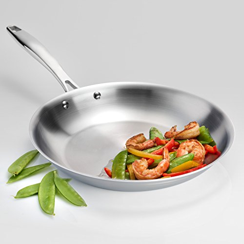 Tramontina Fry Pan Stainless Steel Tri-Ply Clad 12-Inch, 80116/007Ds & 80114/535Ds Professional Aluminum Nonstick Restaurant Fry Pan, 10", Nsf-Certified #TOP3