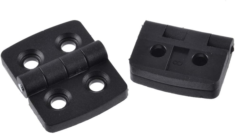 10PCS Plastic Folding 2 Leaf Door Hinge Butt for Home Furniture Hardware