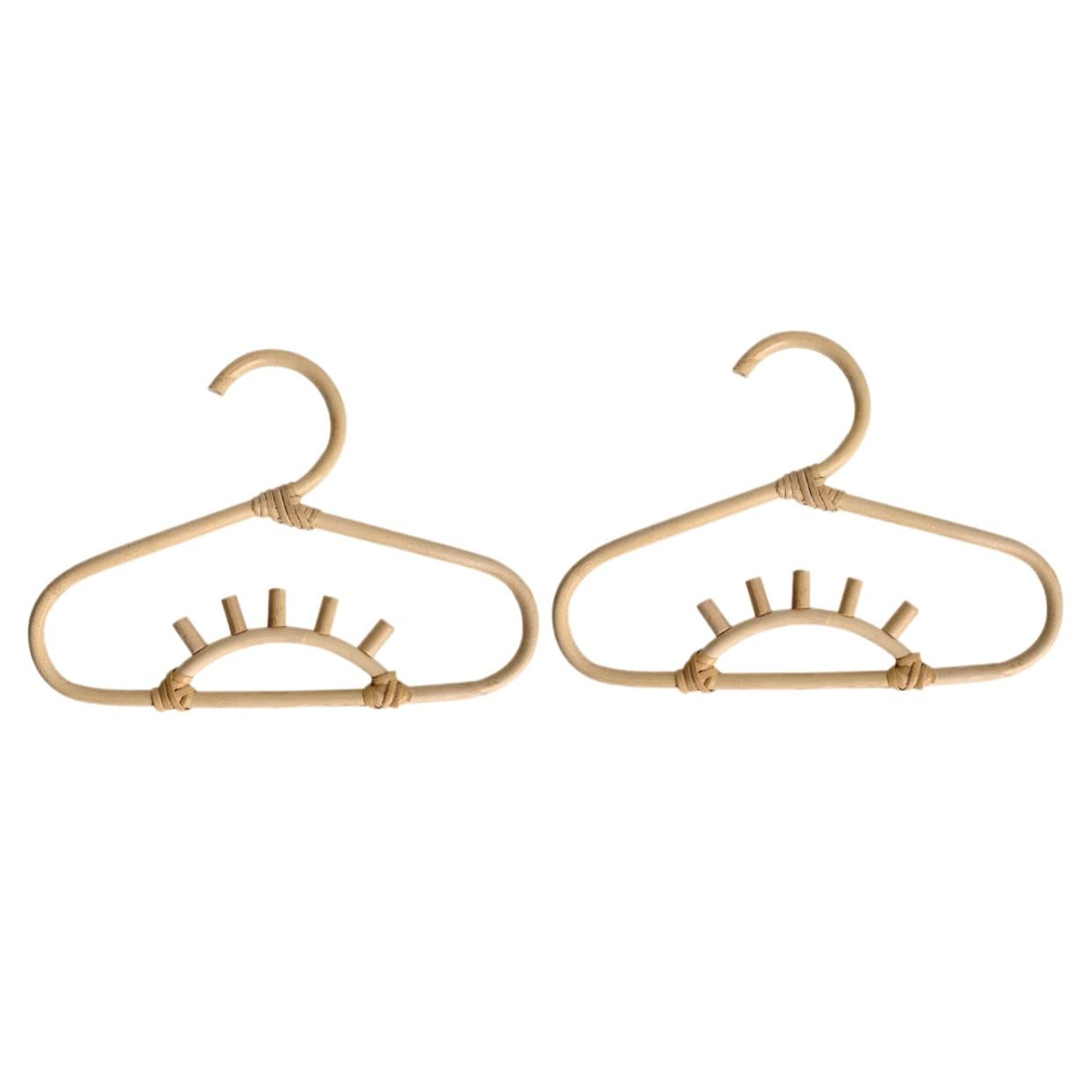 CIYODO Boho Decor Boho Decor Hangers Skirt Hangers 2pcs Clothes 's Clothing Organizer Rattan for Nursery Clo Shirt Dress Hanger Decorative Hangers Skirt Hangers Hat Hanger Baby Hangers