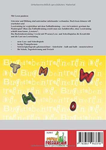 Buchstabentraining 2 - Lesen lernen mit Spaß und Freude: Praxismappe für Schule und Freizeit (Buchstabentraining Praxismappe)