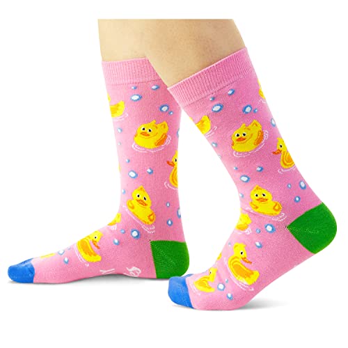 Zmart Unisex Novelty Rubber Duck Socks For Women Duck Socks Men, Funny Rubber Duck Gifts Duck Lovers Gifts For Her #TOP1