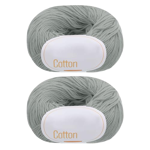 Hilo de algodón anti-peeling gris para tejer colchas sin perder suavidad 2