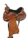 Western Horse Saddle Barrel Racing Pleasure Ride Trail Horse Tooled Leather Rodeo Cowboy Saddles 15 16 17 18 (17 Inch, Fully Tooled Black Seat)